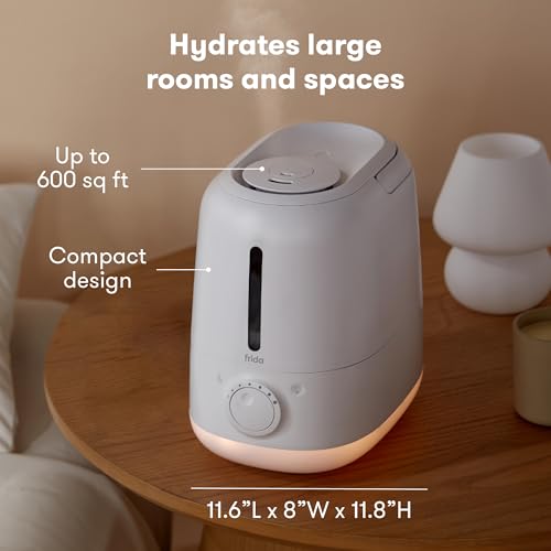 White 1.6 Gallon XL 3-in-1 Cool Mist Humidifier with Nightlight & Aromatherapy
