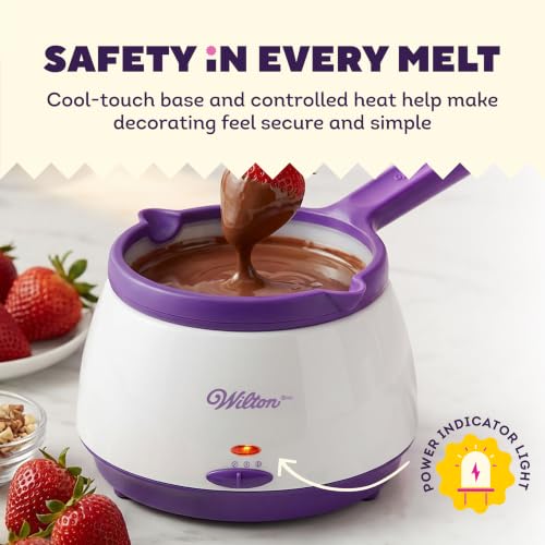 Wilton Candy Melts Melting Pot with 2.5-Cup Capacity & Standard Insert - Perfect for Dipping & Decorating