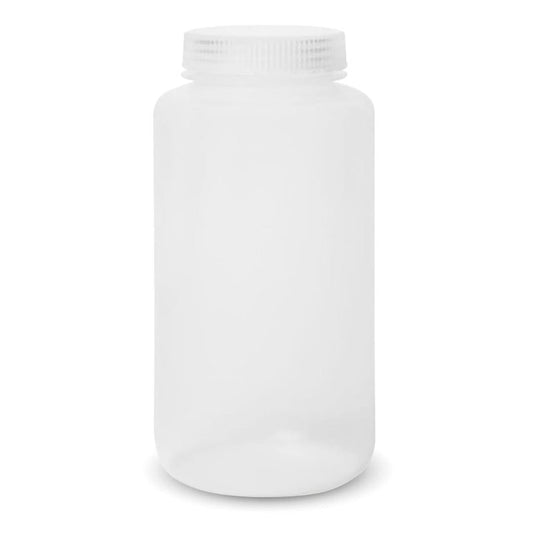 United Scientific® Unistore™ - Sample Containers with Lids - Laboratory Grade Polypropylene Wide Mouth Reagent Bottle - 32 Oz Bottles with Caps (1000ml), Plastic Bottles with Lids, Pack of 1