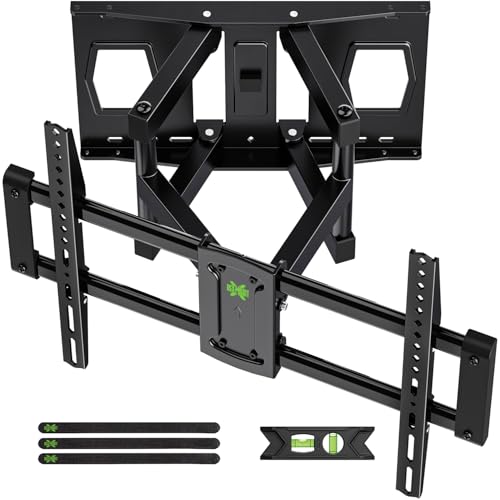 USX MOUNT Full Motion TV Wall Mount for 42-84 Inch TVs, Supports 120lbs, Max VESA 600x400mm, Swivel & Tilt, Fits Wood Studs