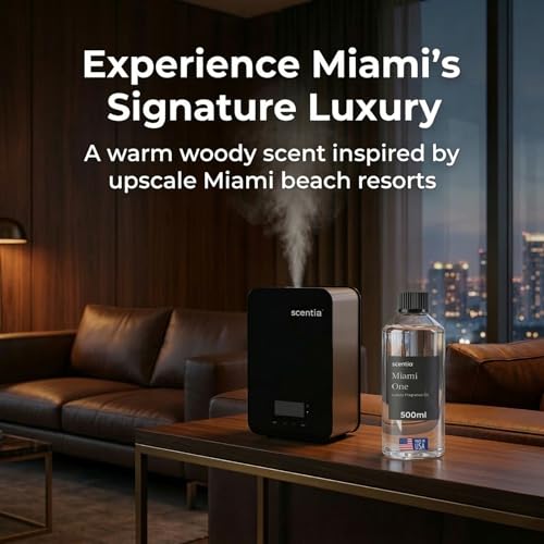 Scentia Miami One Diffuser Oil 16.9 Fl Oz | Hotel-Inspired Scent for HVAC & Commercial Use