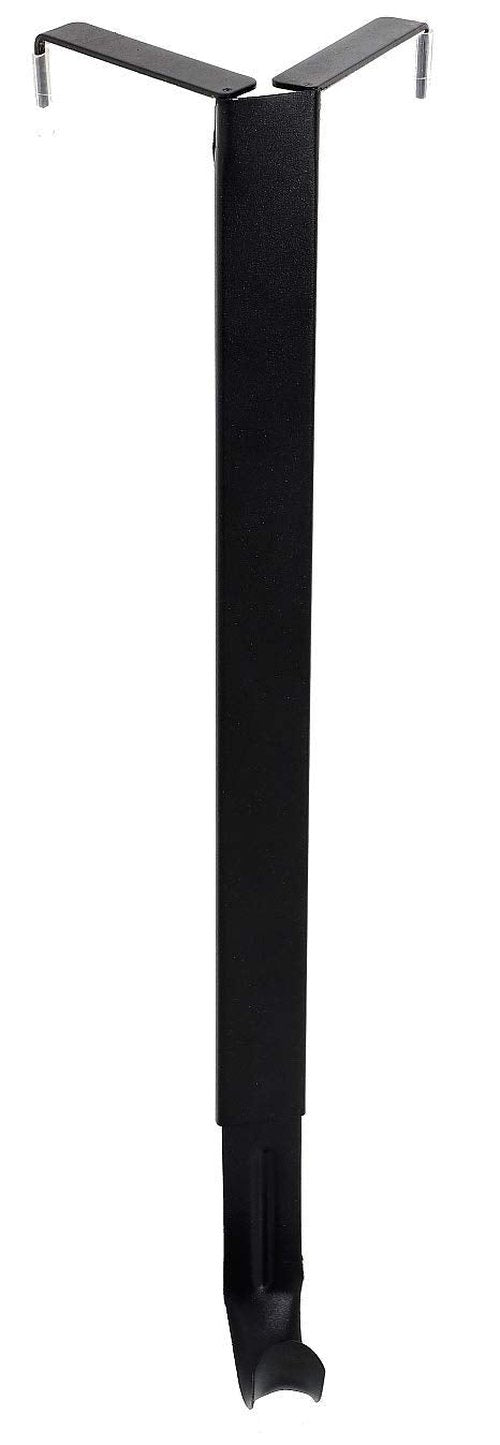 Haute Decor Adapt Adjustable Wreath Hanger, Top & Length Adjustable Version, Matte Black - Strong Over The Door Wreath Hanger for Various Door Sizes
