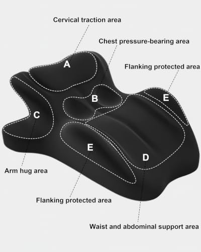 HOMEPAC Memory Foam Couples Pillow 27° Ergonomic Wedge Support Black