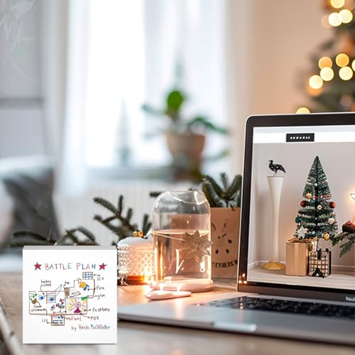 Christmas Holiday Decorations Wood Sign Xmas Gifts for Boys and Girls Christmas Vacation Movie Decor for Office Desk Table Shelf Home 5 x 5 Inches