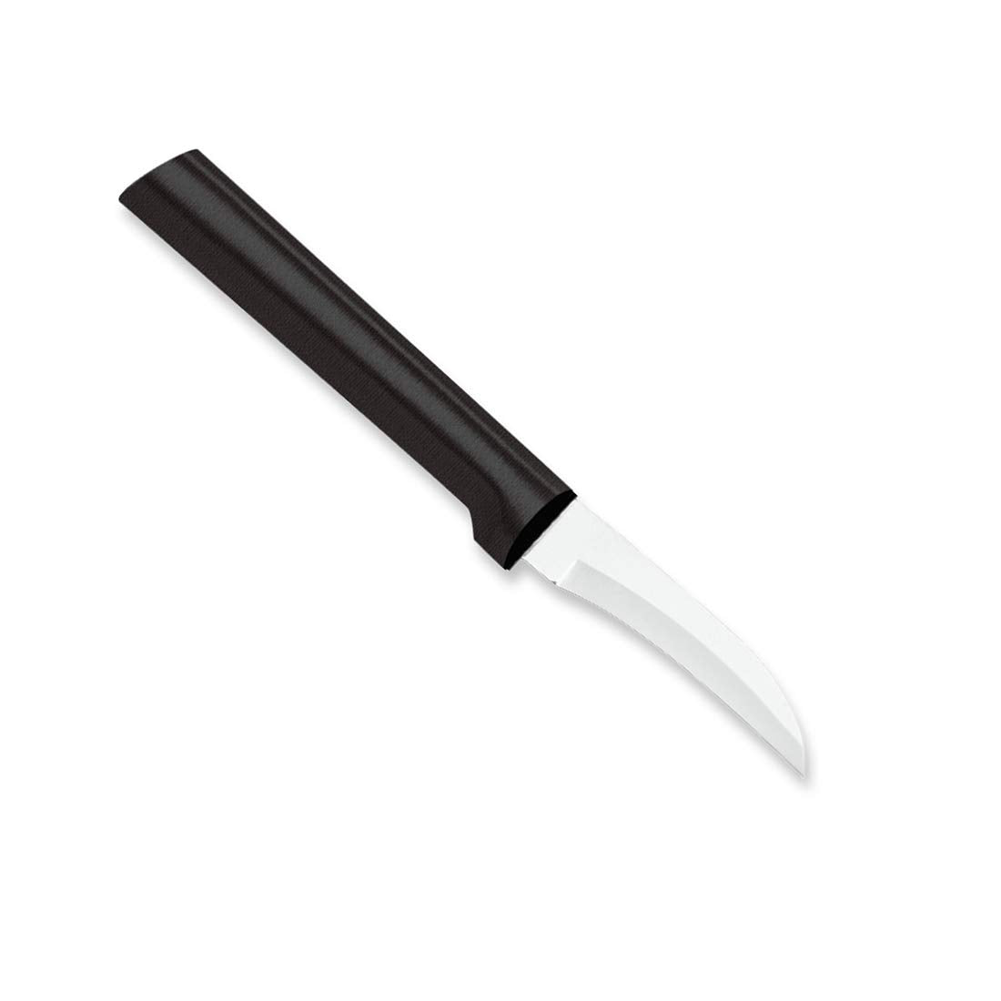 Rada Cutlery Granny Paring Knife (W200), 2.38" Stainless Steel Serrated Blade, Black Handle, Pack of 2