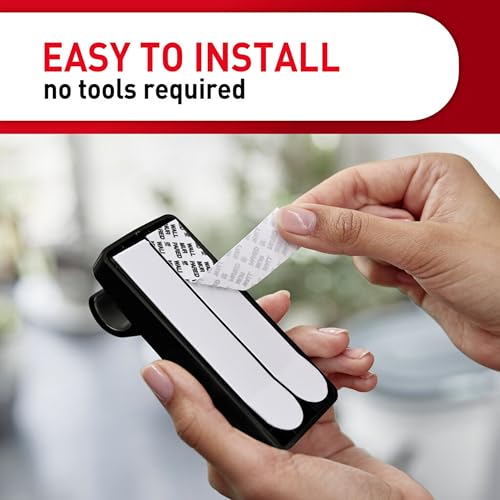 Command Medium Black Curtain Rod Hooks with 4 Hooks and 12 Strips - Damage-Free Installation