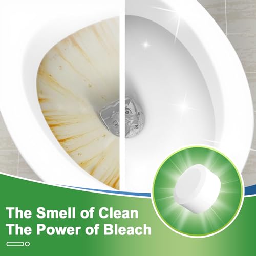 Msvvko Toilet Bowl Cleaner Tablets 54 Pack - Automatic Bleach Tank Cleaner for Stain Removal