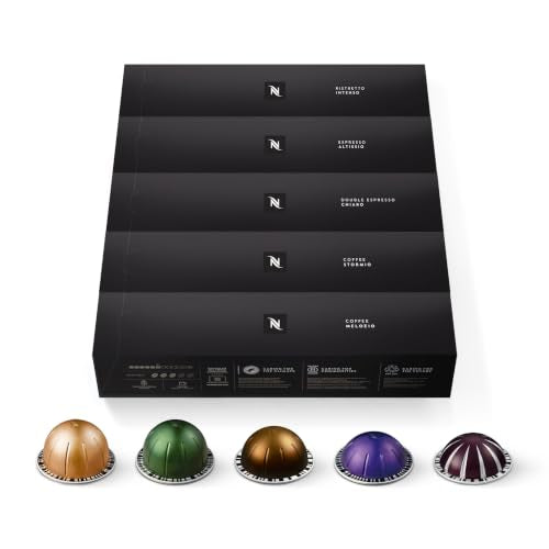 Nespresso Vertuo, Discovery Variety Pack, 50-Count Coffee and