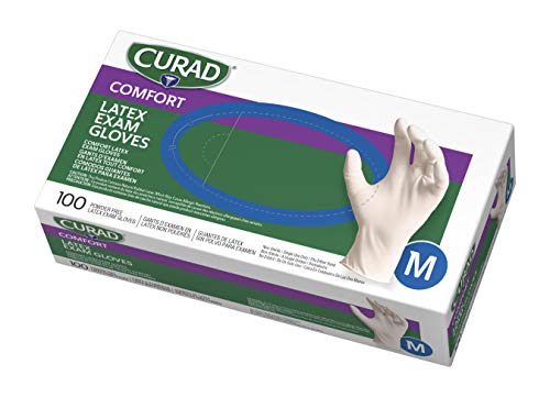 Disposable Medical Latex Gloves Medium Powder-Free Textured 1000 Pack