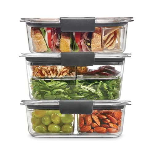 6-Piece Rubbermaid Brilliance Food Storage Containers Set - Airtight Leak-Proof BPA-Free