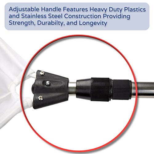 Heavy-Duty Pond Fish Net with Extendable Handle - Safe Koi & Fish Debris Skimming