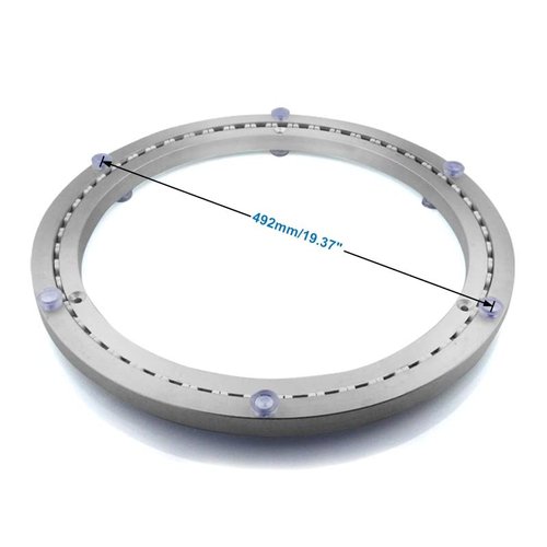 Dailydanny Aluminum Heavy Duty Lazy Susan Rotating Turntable Bearing Swivel Plate Hardware for Dining-Table (20 inch (14mm))