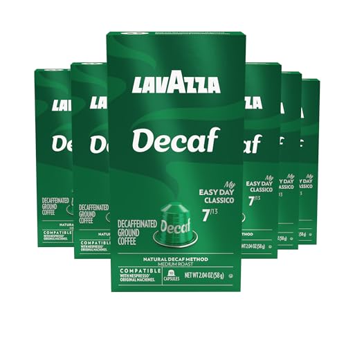 Lavazza Espresso Maestro Decaf Capsules Pack of 6 (60 Capsules) Compatible with Nespresso