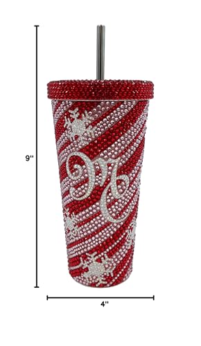 Mariah Carey Christmas Bejeweled Tumbler - 26oz Holiday Drinkware with Snowflake Design