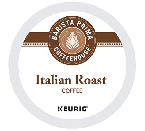 Barista Prima Italian Roast Dark Roast Coffee K-Cup - Extra Bold Pack of 4 (96 Count)