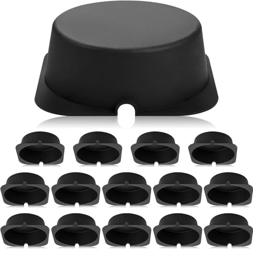 Tuanse 15 Pack Recessed Light Covers 8.6 Inch Fire-Resistant Can Lights Black