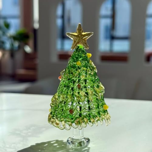 Handmade Christmas Glaze Tree Ornaments Set of 2 - Festive Holiday Decor