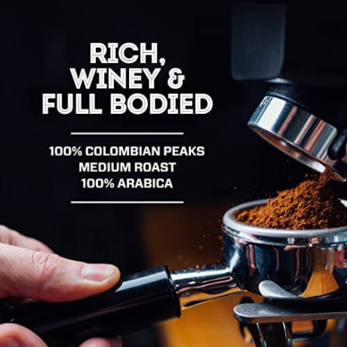 8 O'Clock Coffee Colombian Peaks Whole Bean Medium Roast Set - 6 Pack, 18oz Each