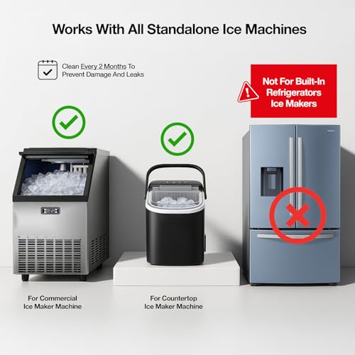 Ice Machine Cleaner and Descaler Gallon for Commercial Ice Makers - Strong & Nickel Safe