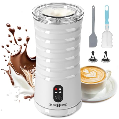 Paris Rhône Milk Frother, 4-in-1 Electric Automatic Steamer