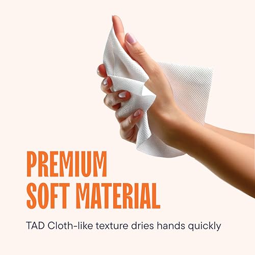 Industrial Paper Towels 10x800 White Roll Towels - High Capacity, Touchless Dispenser Ready