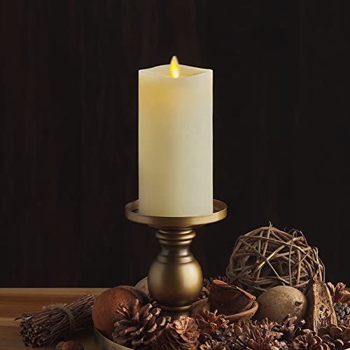 Luminara Flameless LED Pillar Candle 3 x 6.5 Inch Ivory Flickering Flame