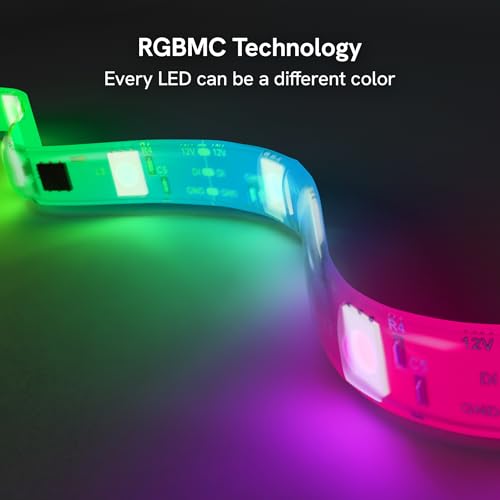 Aura Labs TV Backlight Sync to Screen for 70-85 Inch TVs RGBIC LED Lights - Real-Time Screen Mirroring