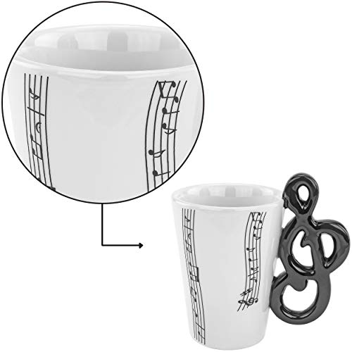 Clef Note Mug - Fairly Odd Novelties Musical Coffee Cup, 8oz