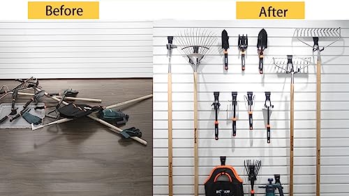 Slatwall Hooks - 14 Pack Heavy Duty Garage Wall Organizer Multi-Size Hooks - Fits Proslat StoreWALL HandiWall - Variation of THIS listing