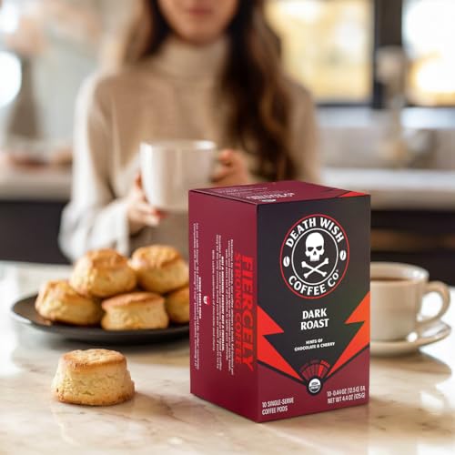 Death Wish Coffee Mixed Roast Variety Pack Pods - Organic, 10 Count Pack of 3