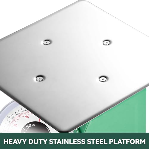 110 lb Heavy Duty Mechanical Kitchen Food Scale with Large Dial
