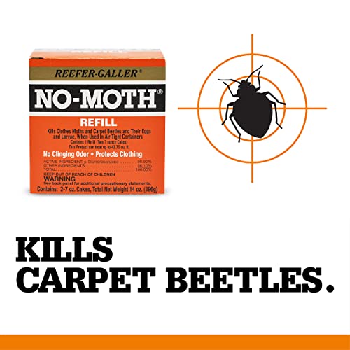Reefer-Galler 6 Pack No Moth Closet Hanger Refills - Insect & Pest Protection