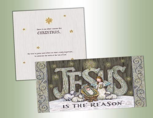 Performing Arts Jesus long Christmas card Boxed set - Pack Of 16