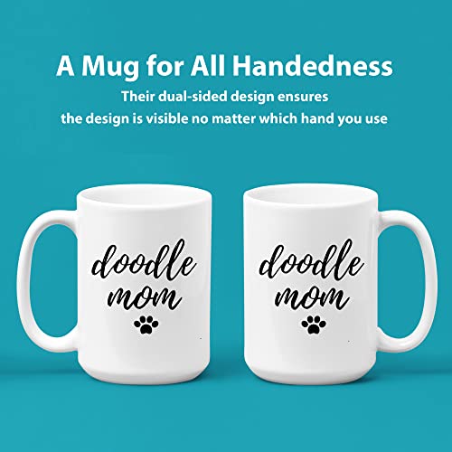 Panvola Doodle Mom Dog Lover Gifts Mug 15oz White