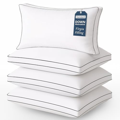 LANE LINEN Standard Size Bed Pillows for Sleeping, Set of 4, 20x26 -