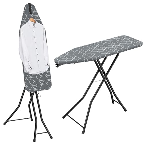 Gray 14 x 43 Inch 2-in-1 Ironing and Steaming Board - Adjustable & Wide Surface