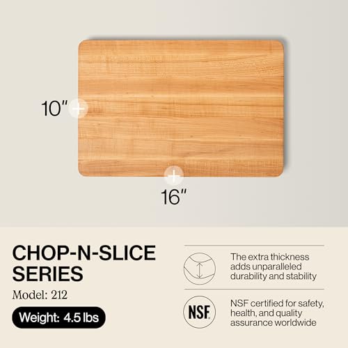 John Boos Chop-N-Slice Series Rectangular Maple Cutting Board