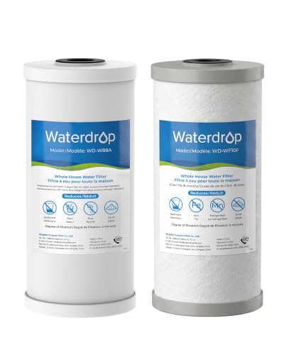 Waterdrop Whole House Water Filter with Iron & Manganese Reduction - Compatible with WHF21-FG