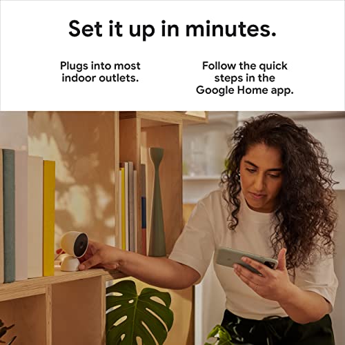 Google Nest Security Cam 1080p Wired Snow - 2nd Generation Indoor Camera