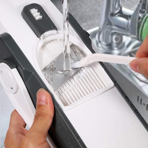 ONCE FOR ALL Gray Mandoline Slicer for Vegetables & Potatoes, Adjustable Thickness