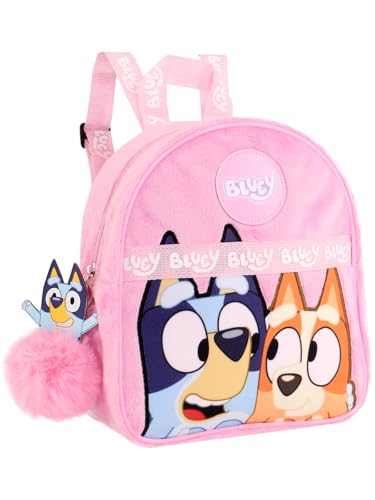 Bluey Kids Backpack for Girls – Toddler & Preschool Pink Travel Bag