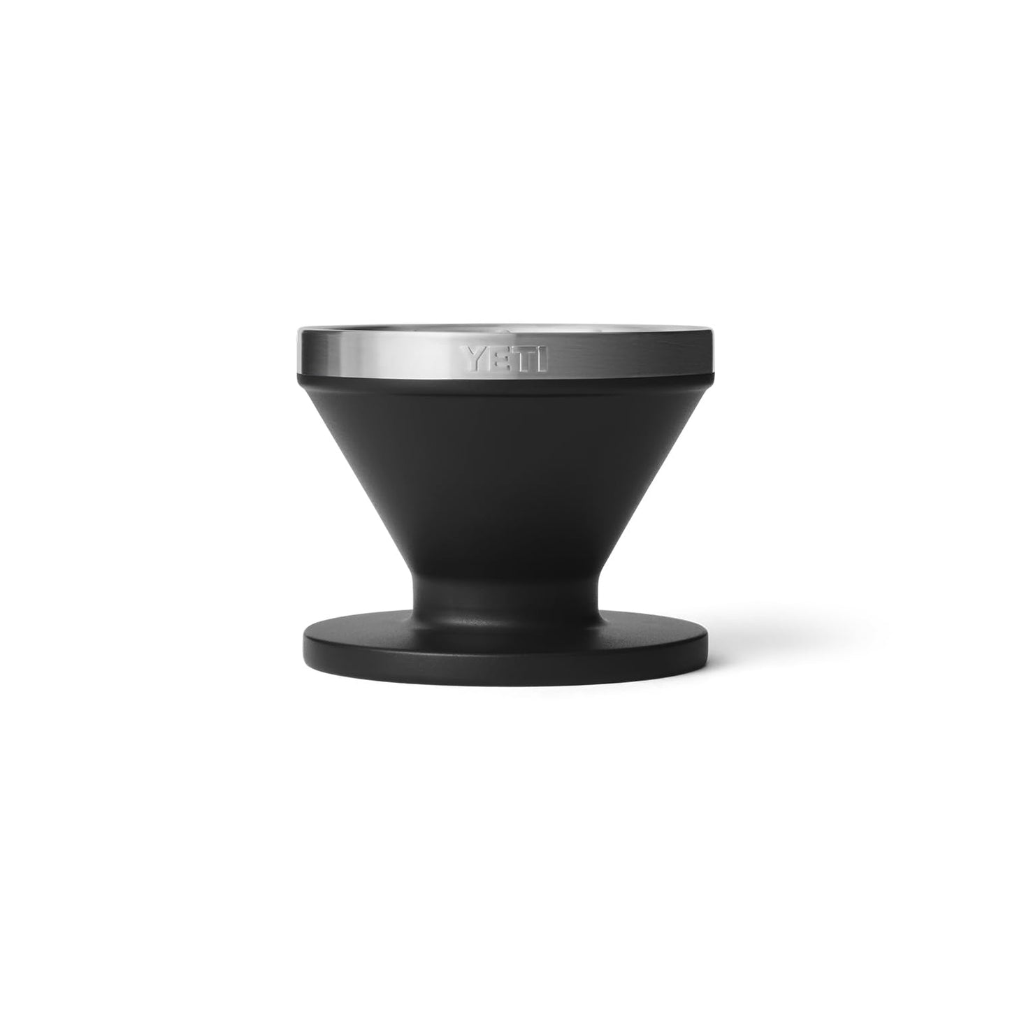 YETI Pour Over Coffee Maker Accessory Ramblers, Designed for Perfect Coffee Extraction Anywhere, Stainless Steel, fits any V60 Filter, Black