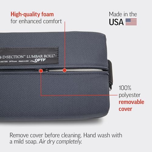 OPTP The Original McKenzie D-Section Lumbar Roll - Large, Firm Support, Standard Packaging