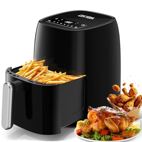 OSTBA 4.5QT Air Fryer with LED Touch Screen & 6 Presets - Compact Oil-Free Cooking