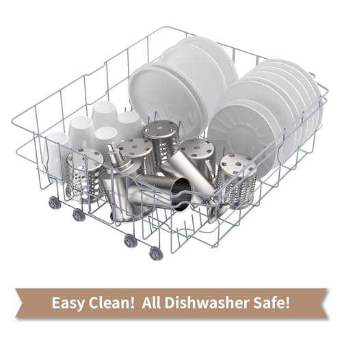 Stainless Steel Slicer Shredder Attachment for KitchenAid Stand Mixer - 5 Blades Included
