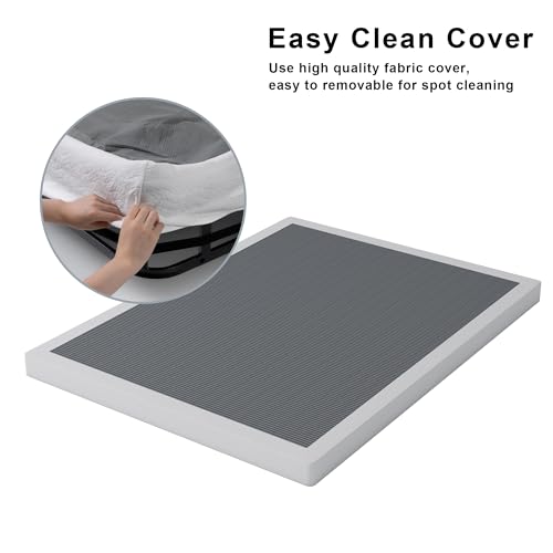 Vehowy 3 Inch Low Profile Full Size Metal Box Spring Bed Base - Heavy Duty Support