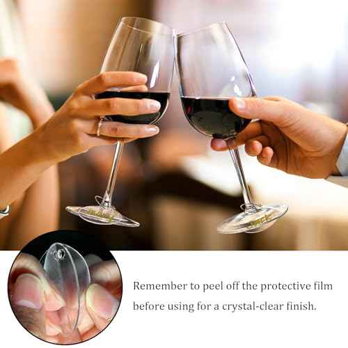 50 Pcs Wine Glass Charms - Round Acrylic Blank Wine Markers for Stem Glasses - Recognizer for Christmas, Wedding, Tasting, Party, Martini, Birthday Decorations