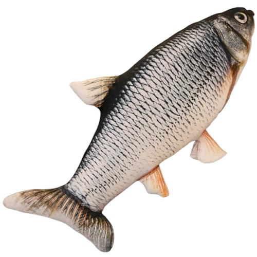 31.5 inches / 80 cm Simulation Fish Plush Toy £¬Soft Fish Cushion Pillow Grass carp Plush Pillow Stuffed Toy Throw Pillow for Home Decoration Gift Kids Stuffed Animal Toy