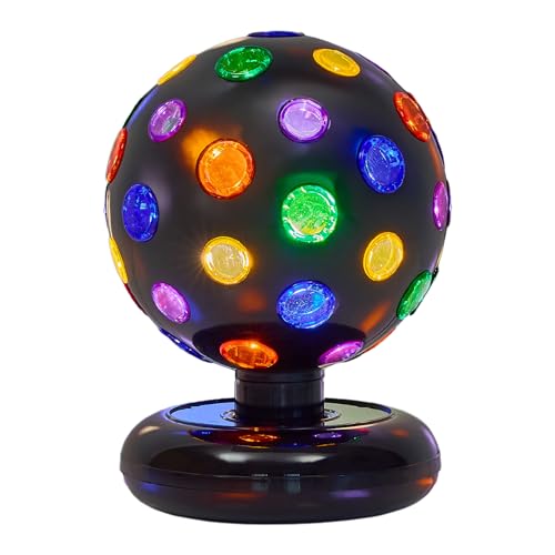 Playbees 11-Inch Rotating LED Disco Ball Light for Parties & Home Decor