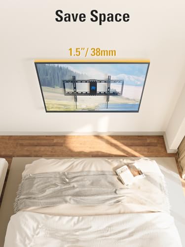 Tilting TV Wall Mount for 37-90 Inch TVs Up to 132lbs Black - Mounting Dream